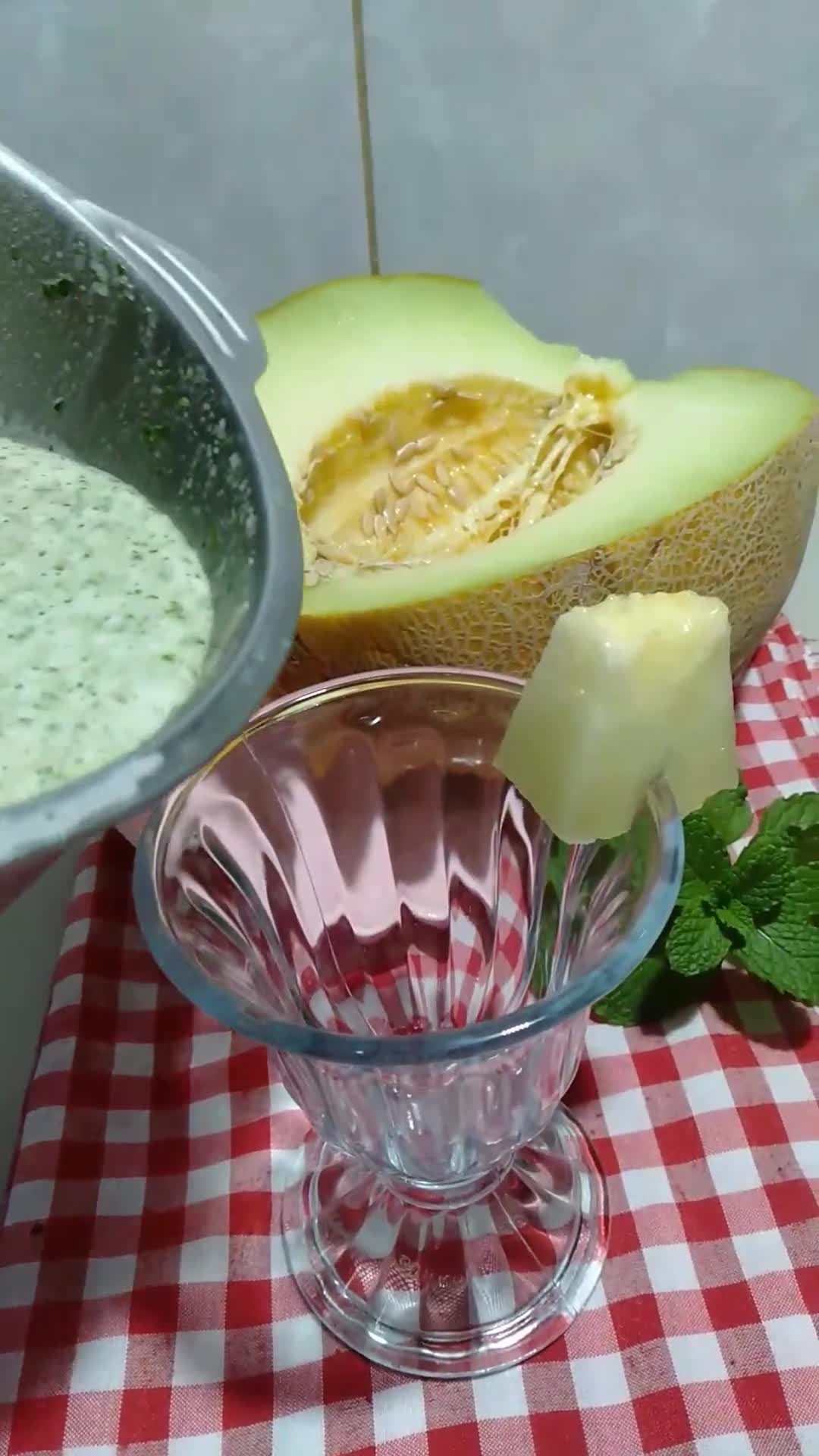 Foto langkah ke 4 dari resep Smoothies green mint (kok,bisa seenak ini🤔).
