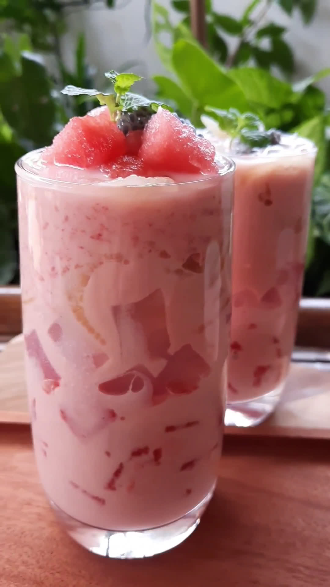 Foto langkah ke 3 dari resep Es Susu Semangka.