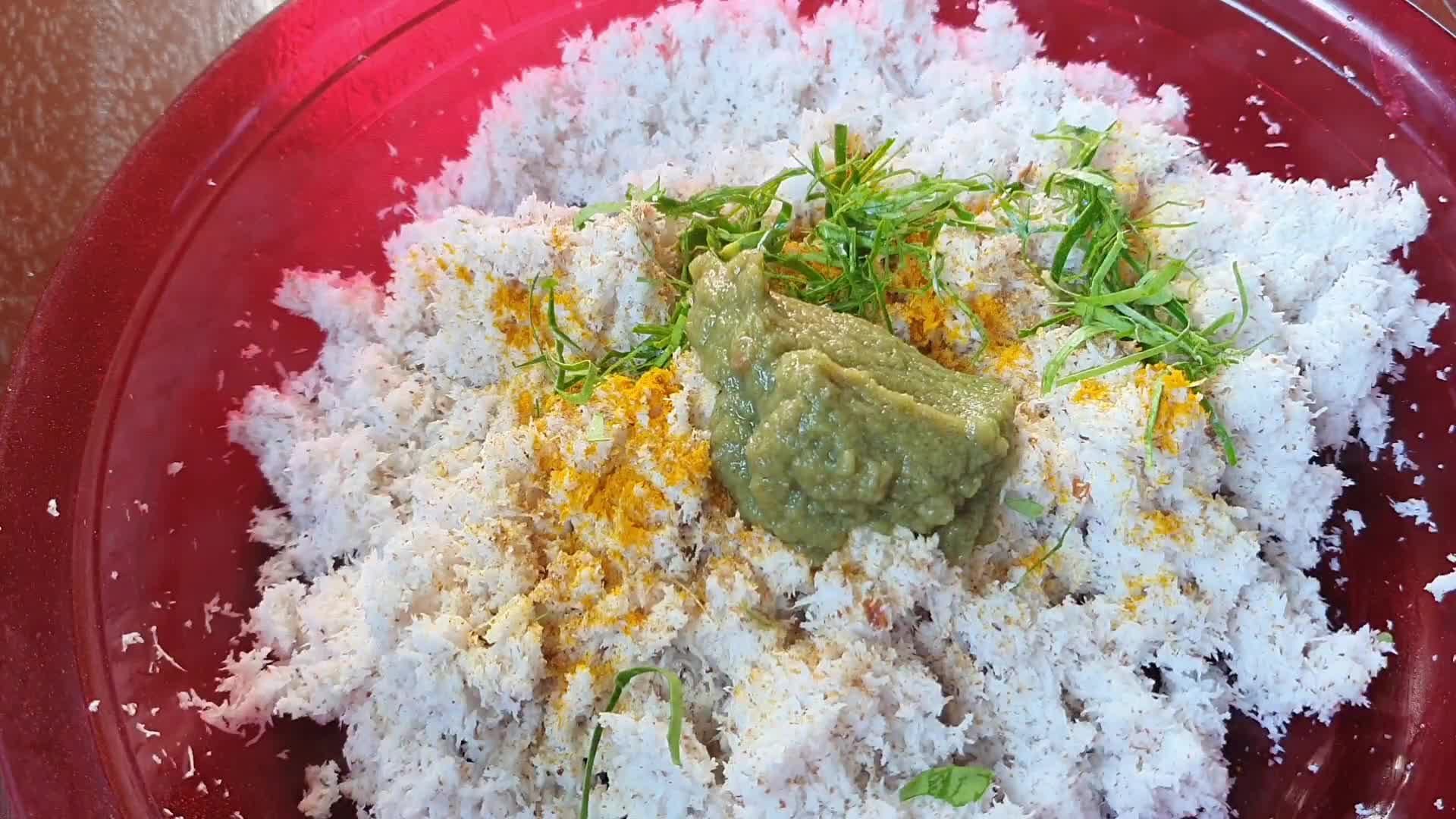 Foto langkah ke 3 dari resep Boh Manok U (Perkedel Kelapa) Khas Aceh.