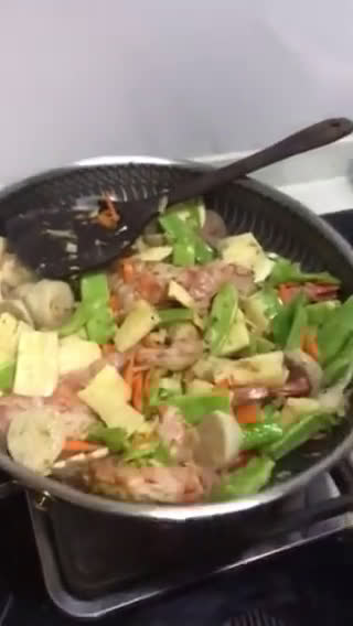 台南生炒花枝蝦子的食譜步驟4照片