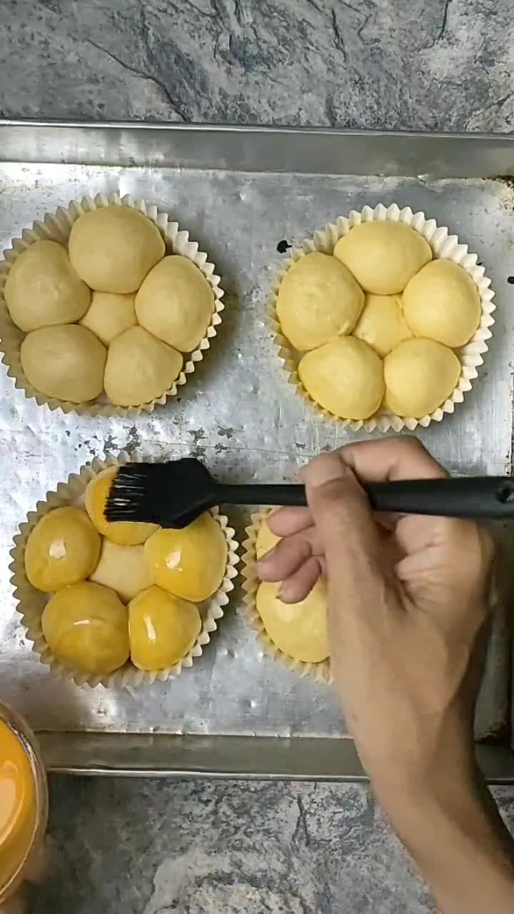 Foto langkah ke 7 dari resep Roti Sobek Ubi Orange (941).