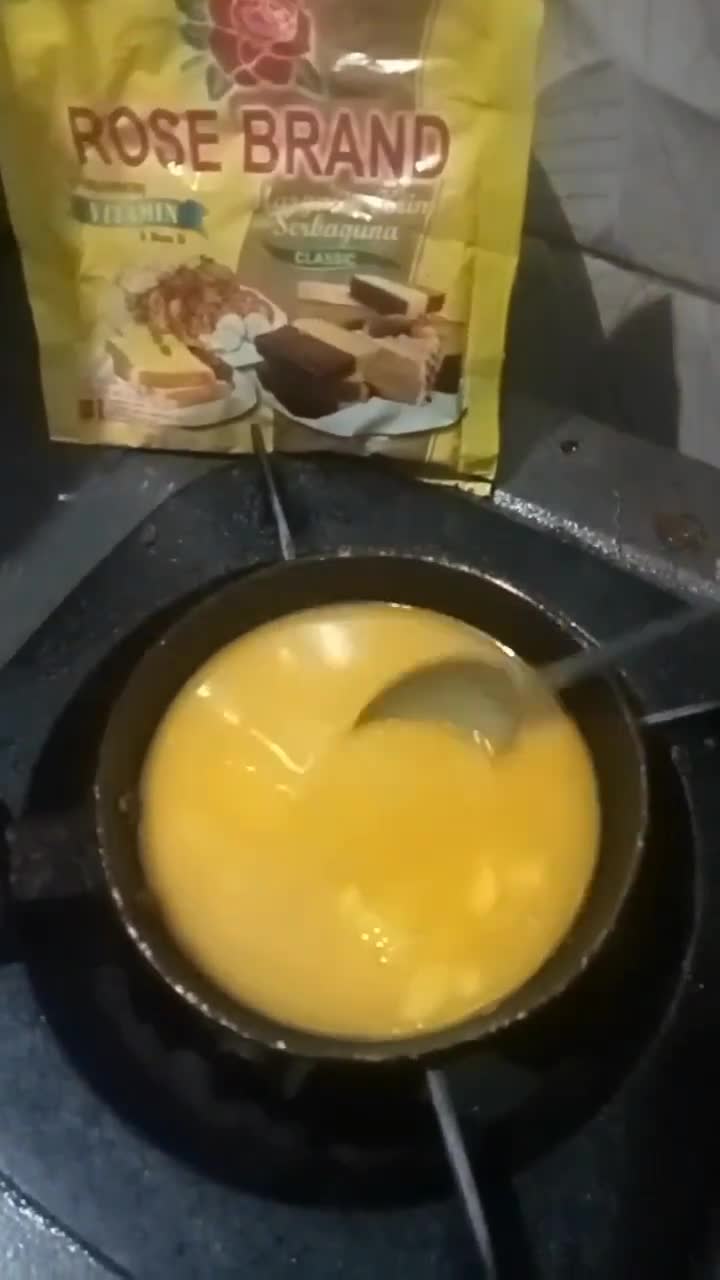 Foto langkah ke 4 dari resep Pandan Melaka Cheesecake Tanpa Terigu.