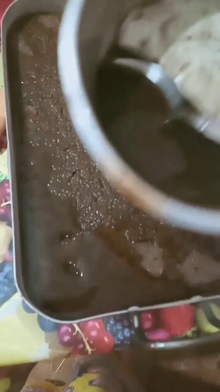 صورة لخطوة 4 من وصفة بسبوسة شوكولاته