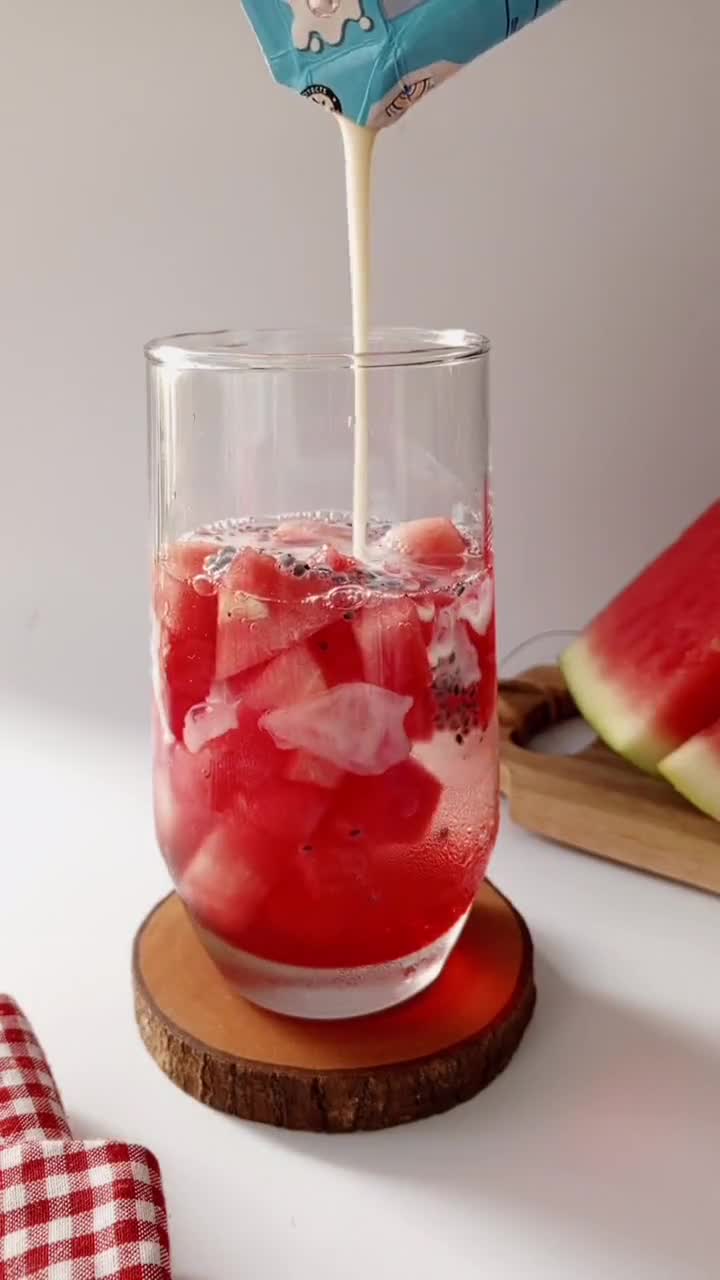 Foto langkah ke 4 dari resep Es Susu Semangka.