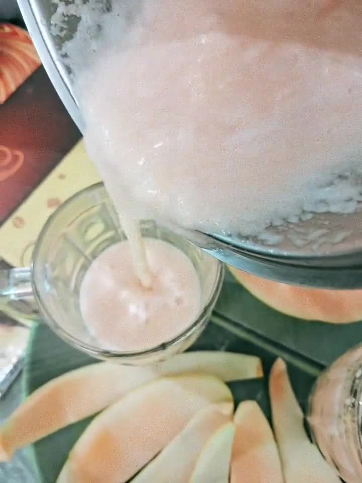A picture of step 6 of Musk Melon🍈and lemon juice (Kharbuj sharbat recipe).