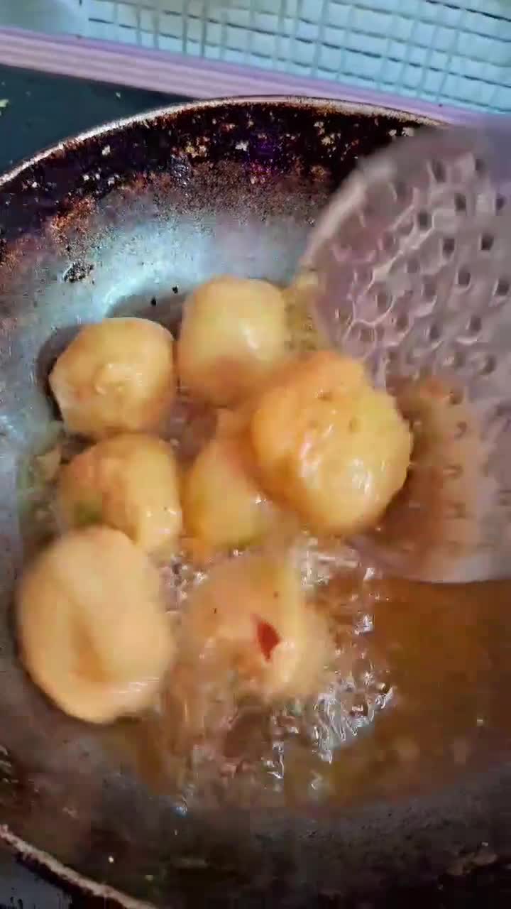 शकरकंद और आलू के गोटे और फलाहारी कड़ी रेसिपी चरण 4 फोटो