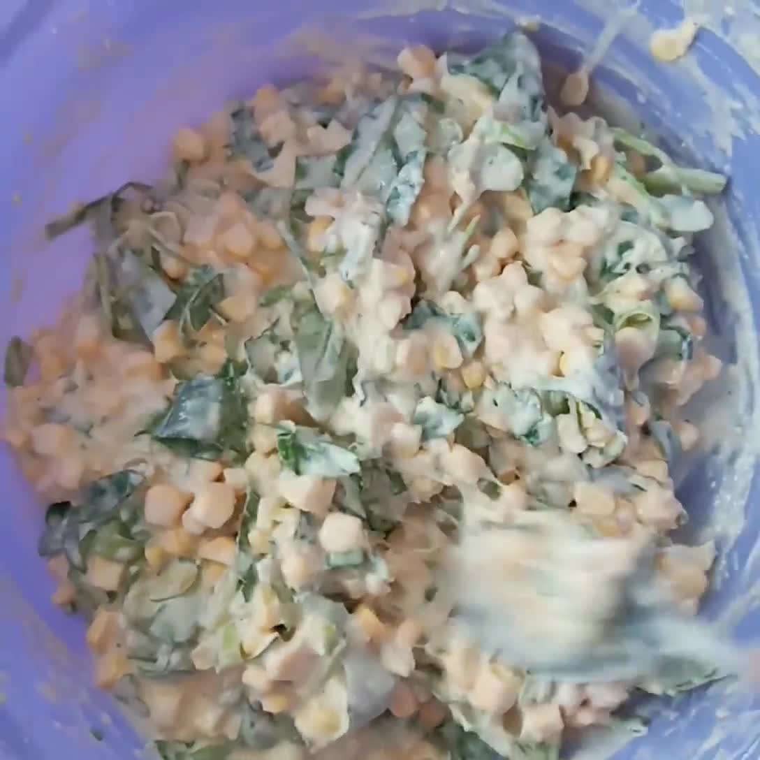 Foto langkah ke 2 dari resep Bakwan Jagung Kangkung.