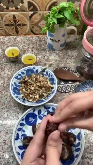 A picture of step 2 of Stuffed Dates| Ramadan Special.