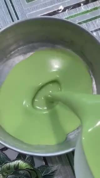 Gambar langkah 2 resipi Bingka Pandan (Air Fryer).