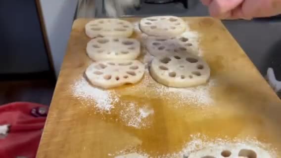 とーちゃん家のハンバーグ級蓮根はさみ揚げ作り方5写真