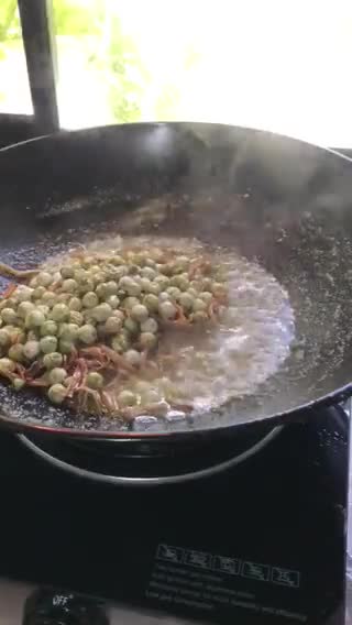 Gambar langkah 4 resipi Sambal Hijau Terung Pipit.