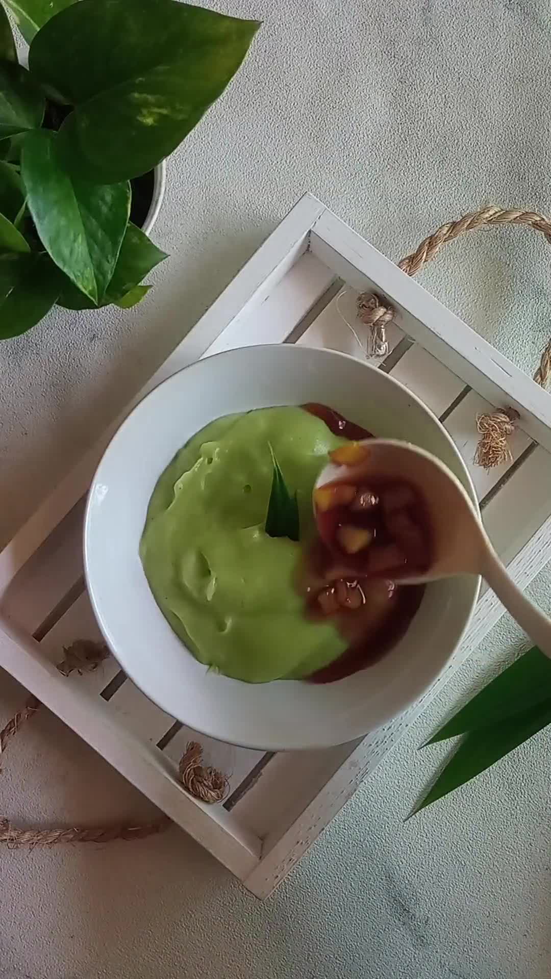 Foto langkah ke 4 dari resep Bubur Sumsum Pandan.