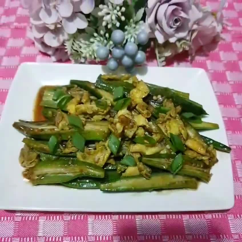 Foto langkah ke 4 dari resep Tumis Okra Telur.
