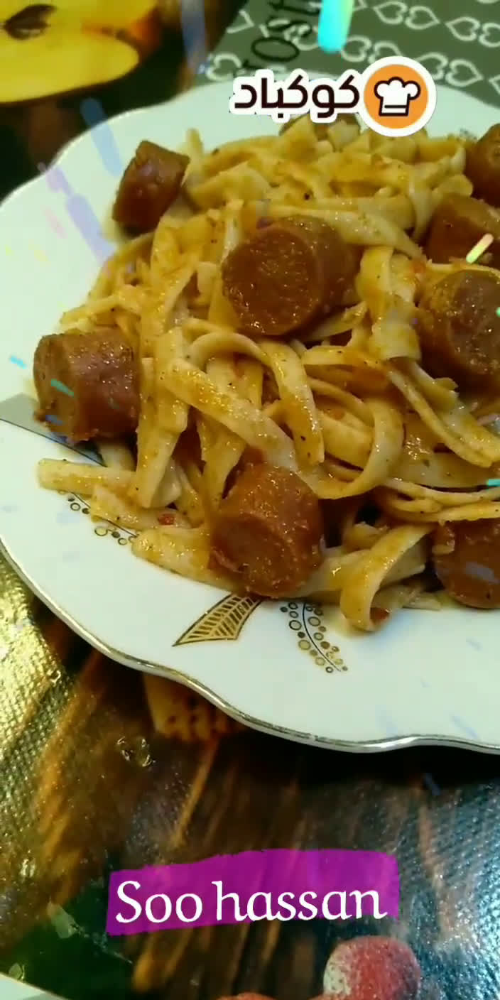 صورة لخطوة 4 من وصفة معكرونة بالسوسيس 😋💓
