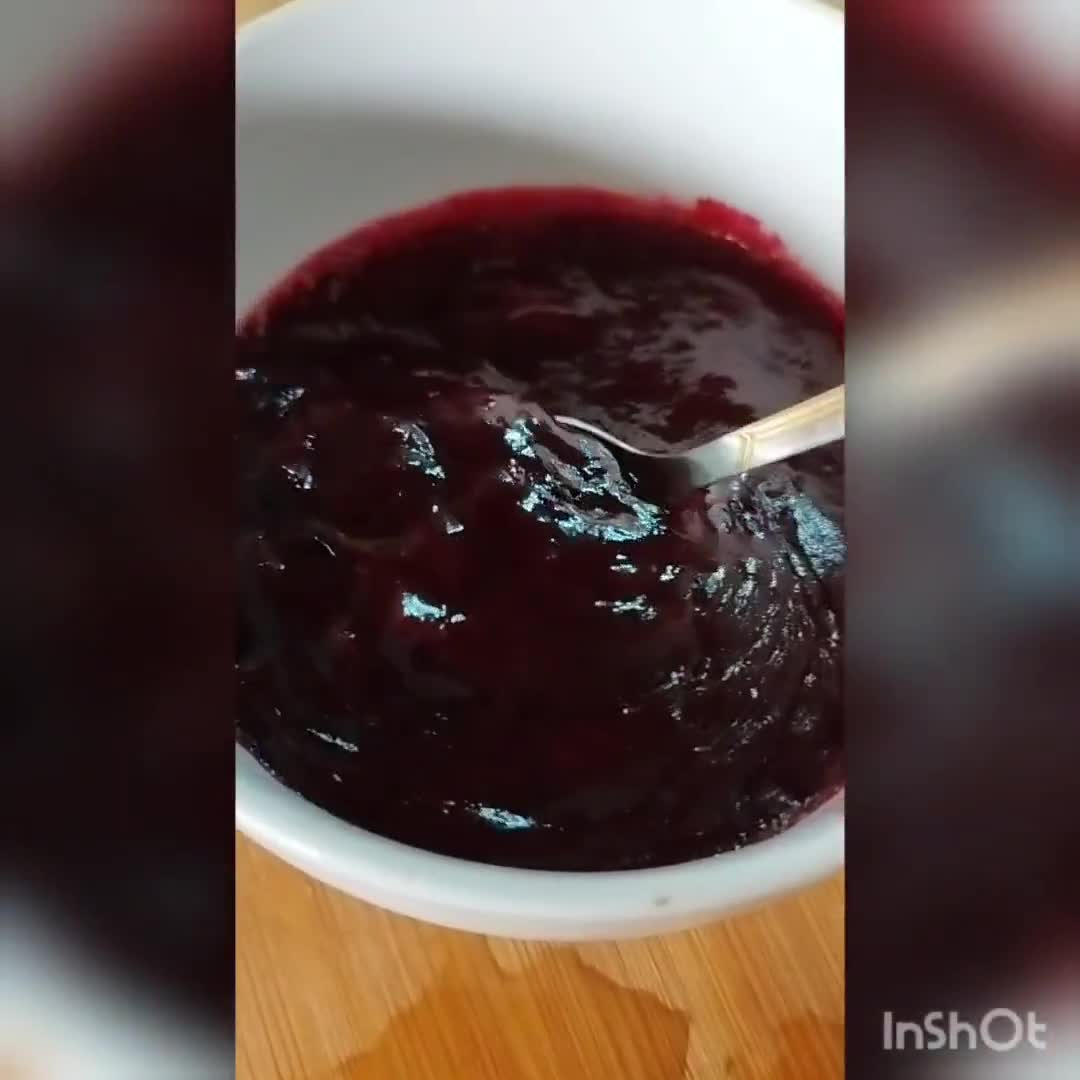 Foto del paso 1 de la receta: Tarta de queso cremoso con mermelada de arándanos en airfryer