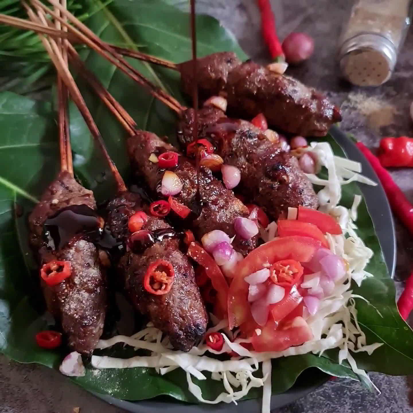 Foto langkah ke 4 dari resep Sate Buntel Daging Kambing.