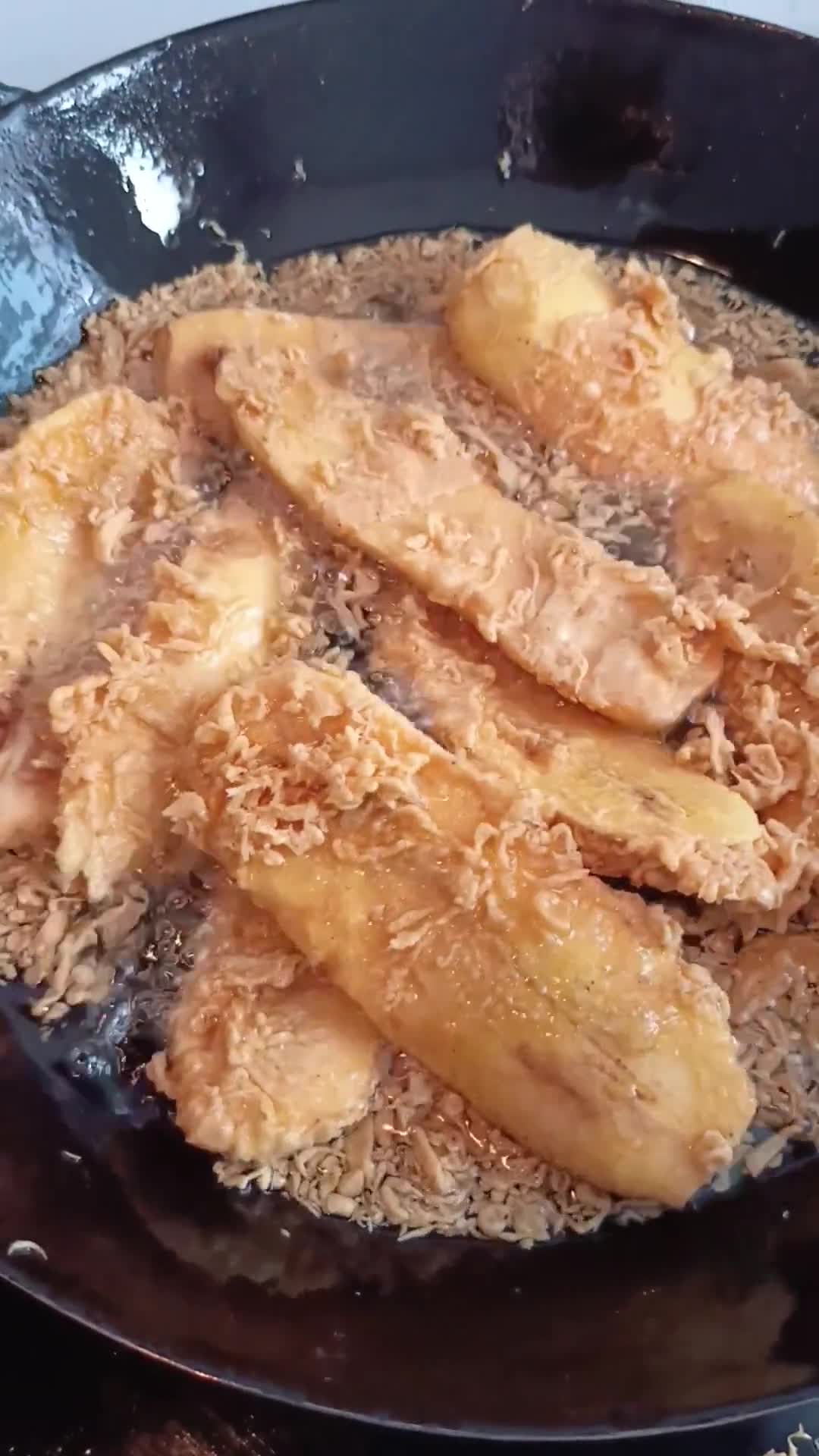 Gambar langkah 6 resipi Pisang Nipah Goreng.