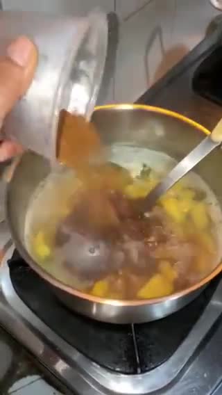 Foto langkah ke 2 dari resep Bubur Sagu Ubi.