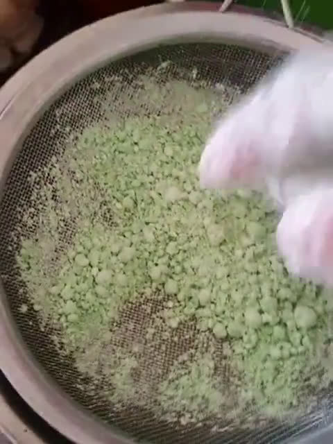 Gambar langkah 5 resipi Putu Buluh "Tanpa Buluh"😉.
