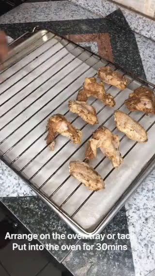 A picture of step 3 of Sticky sweet chicken wings.
