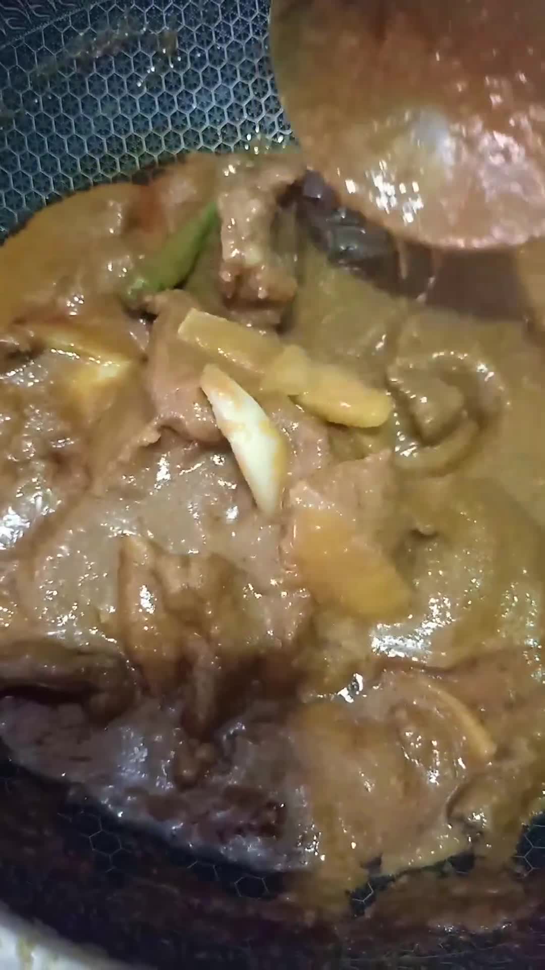 Gambar langkah 6 resipi Daging Kerutuk Kelantan.