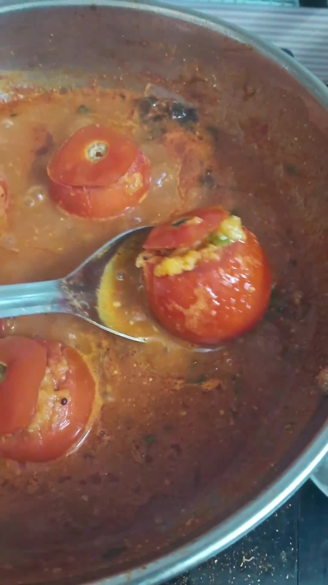 टमाटर की सब्जी 🍅 रेसिपी चरण 7 फोटो