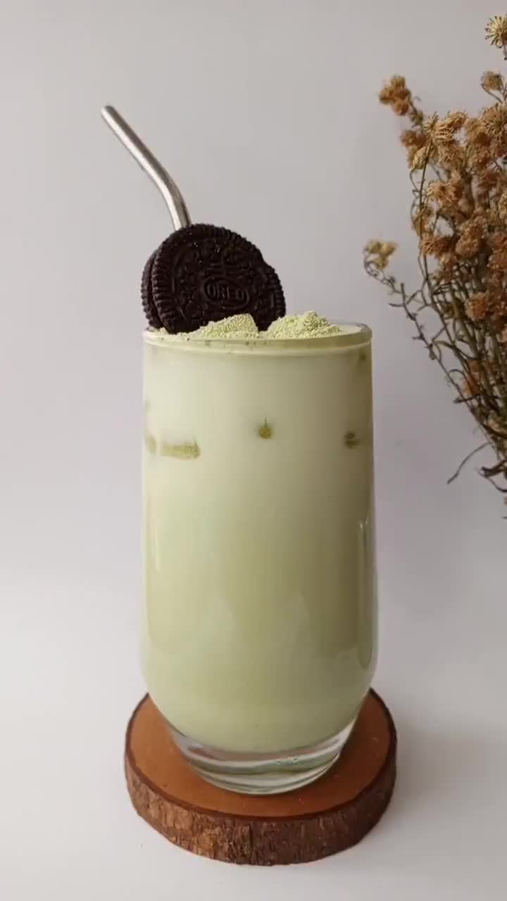 Foto langkah ke 4 dari resep Es Susu Matcha.
