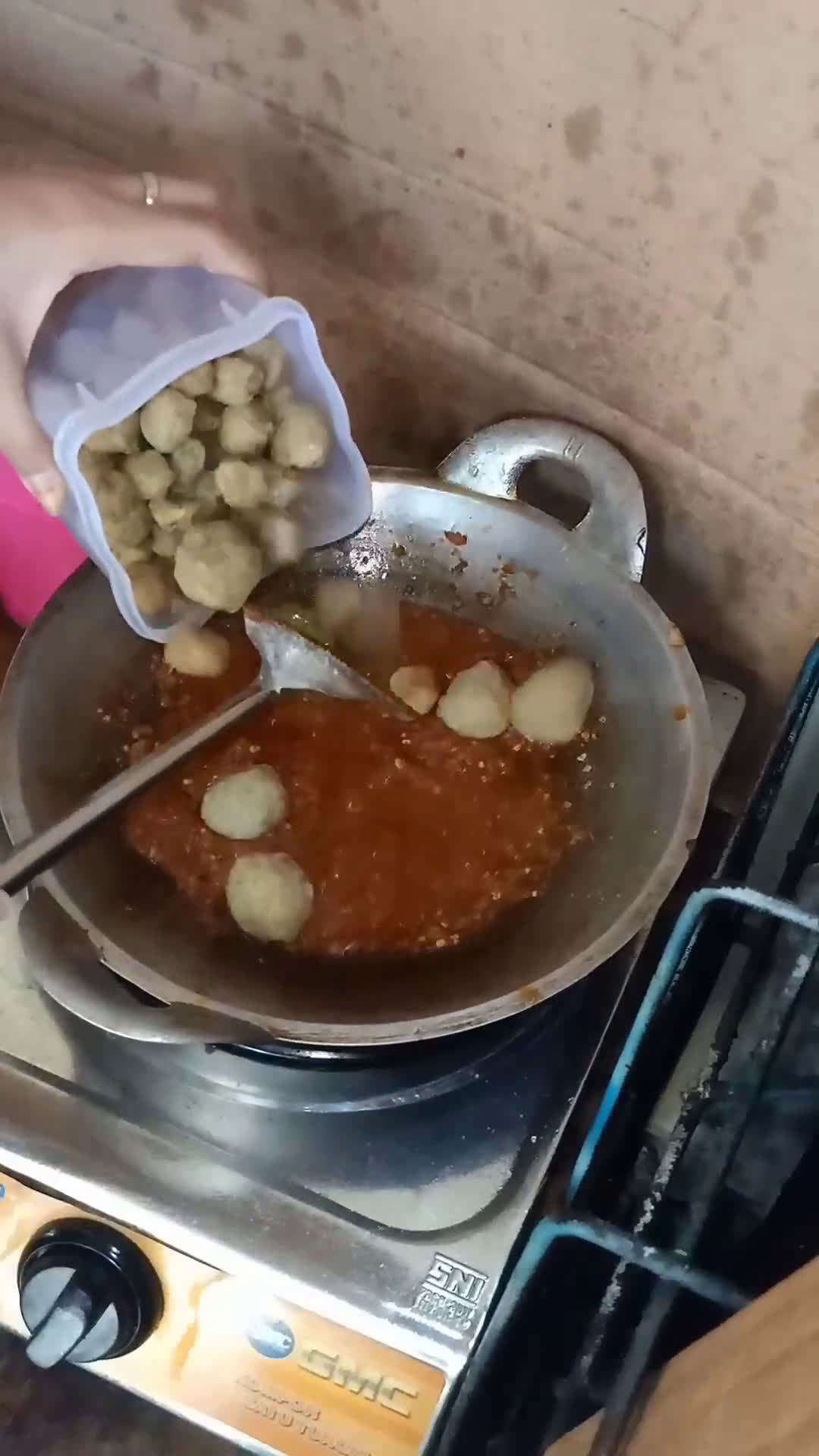 Foto langkah ke 2 dari resep Bakso mercon 🔥.