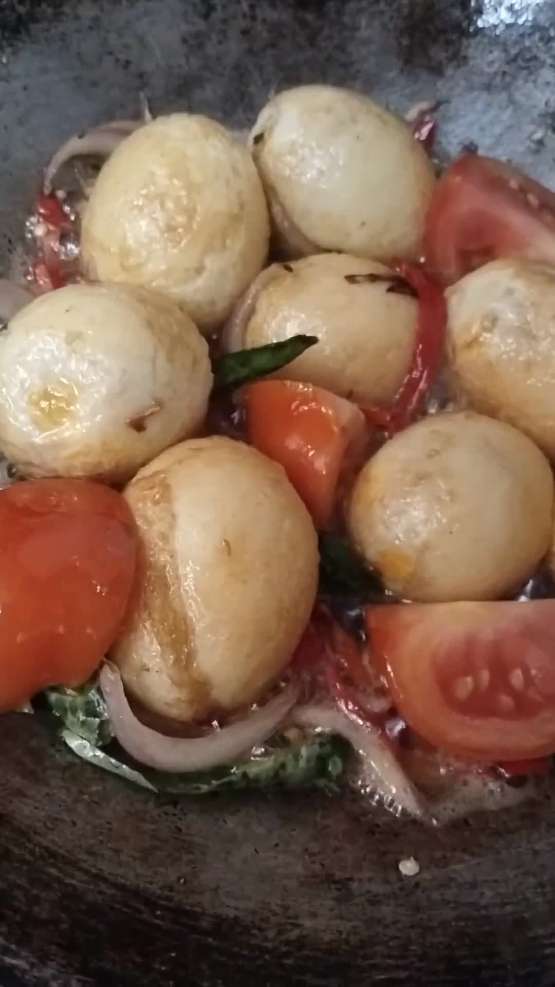 Gambar langkah 4 resipi Telur Taikon.
