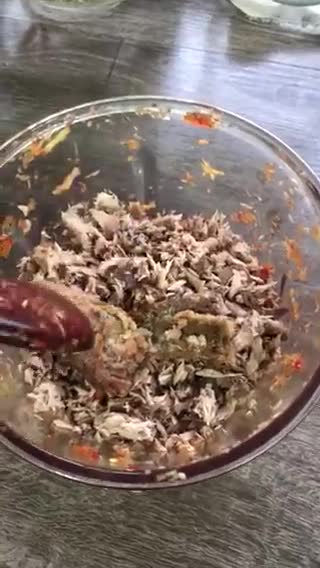Gambar langkah 2 resipi Pes Nasi Ulam.