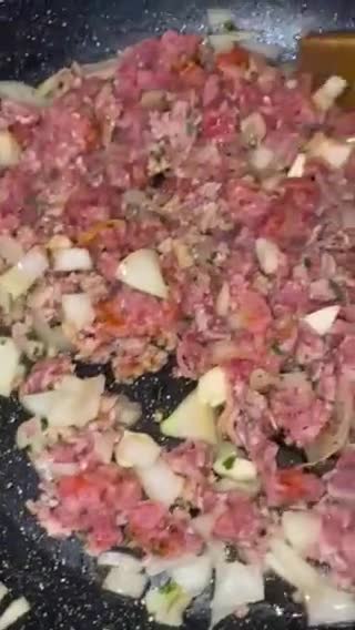 Une image de l'étape 2 de Bricks à la viande hachée.