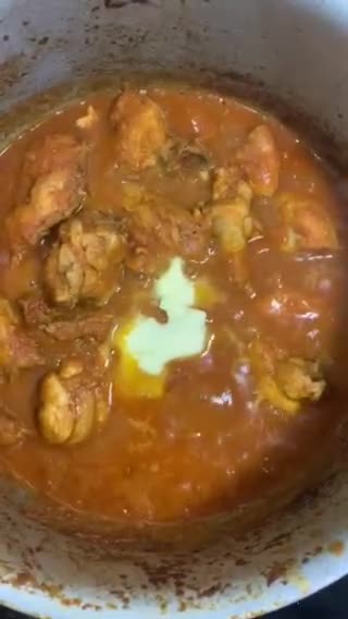 A picture of step 10 of Butter Chicken.