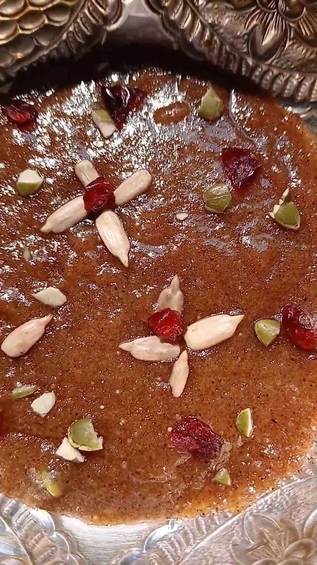 A picture of step 15 of Amaranth or Rajgira Halwa.