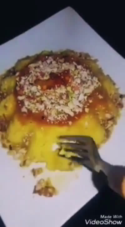 A picture of step 3 of Caramel pudding.