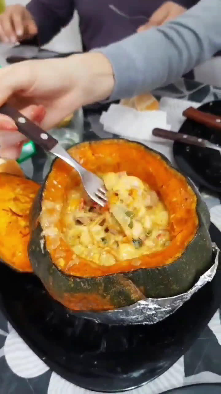 Foto del paso 4 de la receta: Zapallo relleno a la parrilla