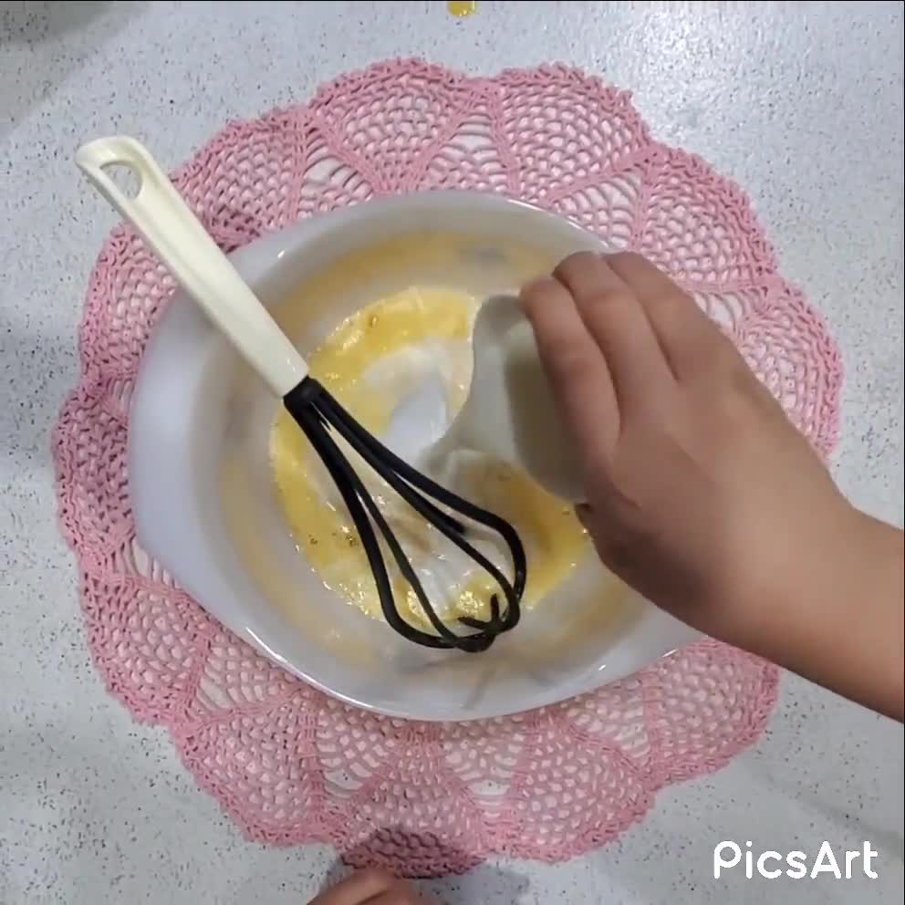 عکس مرحله 2 از دستور پنکیک 🥞🍓