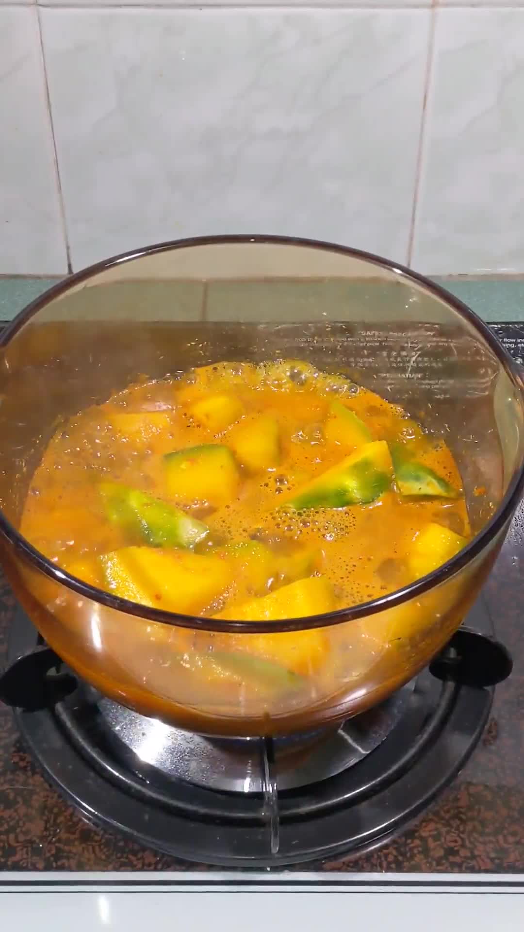 Gambar langkah 2 resipi Masak Lemak Cili Api Labu.