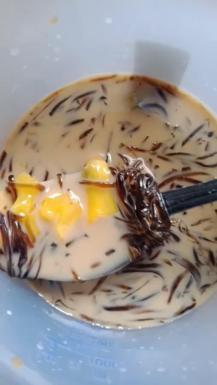 Foto langkah ke 5 dari resep 15. Es Cincau Nangka Fiber Cream.