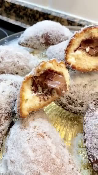 Foto del paso 15 de la receta: Panecillos fritos rellenos de Nutella