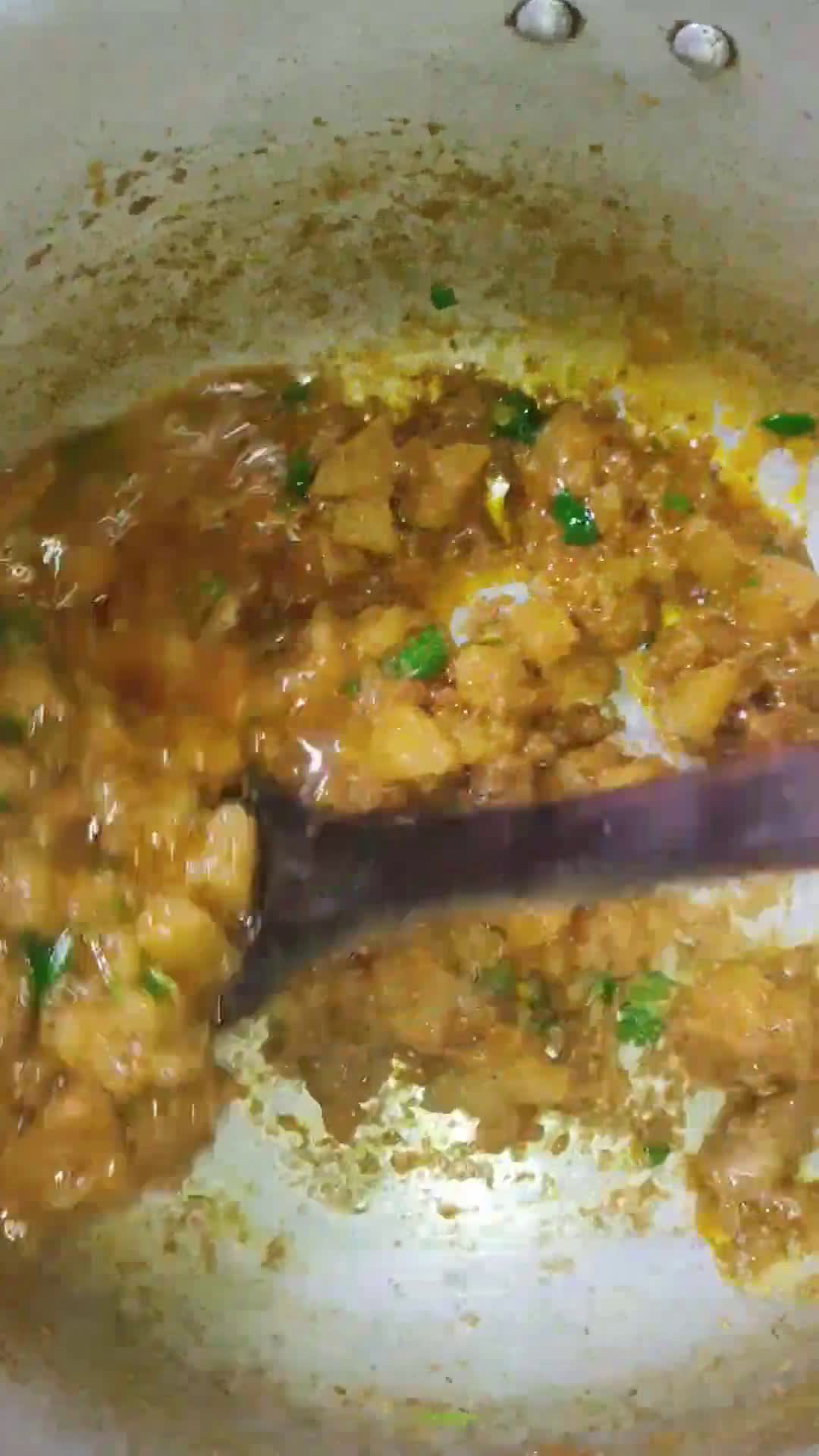 A picture of step 6 of Shaljum ki Bhujia 🥰.