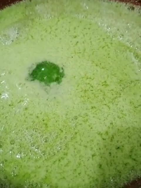 Gambar langkah 4 resipi Agar-agar Santan BerLumut.