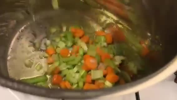 A picture of step 1 of Fresh Minestrone with Tubettini and Vegetable Purée from Scraps.