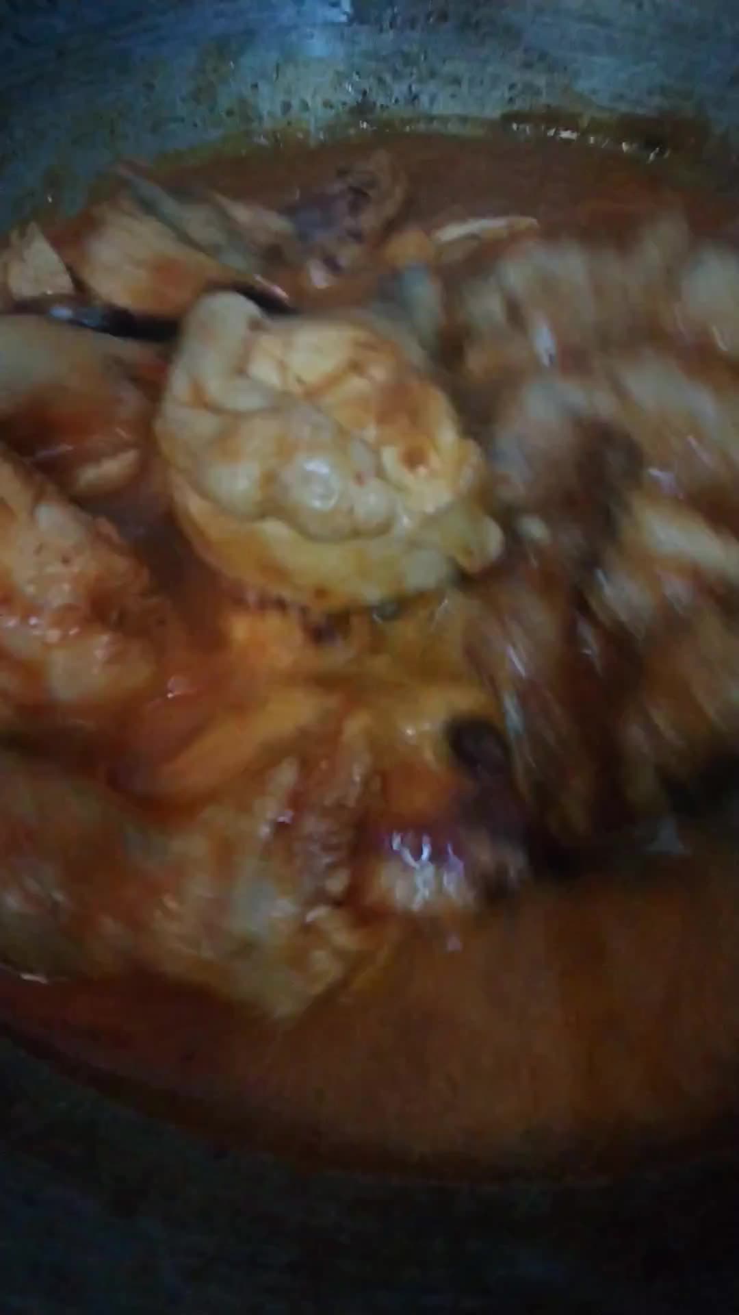 Gambar langkah 2 resipi Rendang ayam.