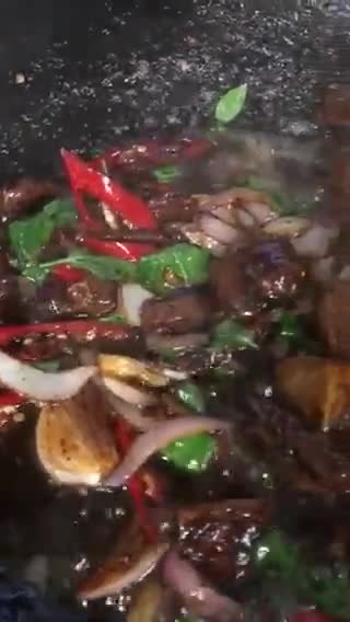 Gambar langkah 5 resipi Daging Lada Hitam Sweet Basil.