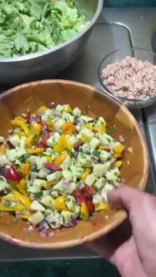Foto del paso 5 de la receta: Ensalada jauregrill es una receta propia fresca con mucho vegetales arcoíris y un gran sabor Mex
