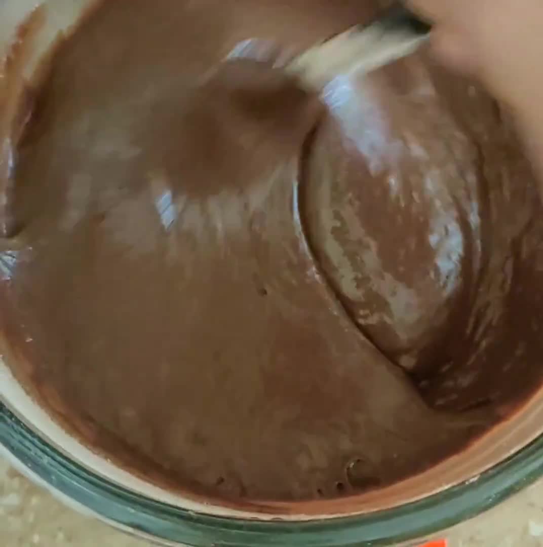 A picture of step 3 of Nutella Swirl Fudge Brownie.