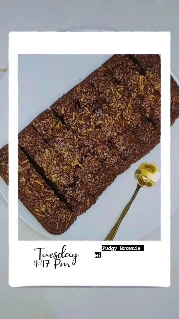 Foto langkah ke 5 dari resep Fudgy Brownie With Cheese Topping ala St*rbucks.
