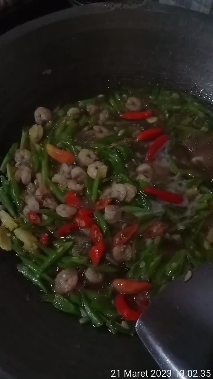 Foto langkah ke 7 dari resep Oseng Buncis undang.
