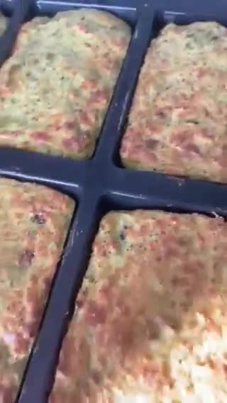 Une image de l'étape 3 de Gaufres brocolis/parmesan.