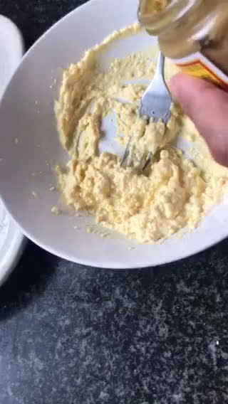 A picture of step 6 of Deviled eggs 🥚.